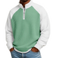 📢📢50%Rabatt!!!🎉✨Herren-Waffelstrick-Quarter-Zip-T-Shirt