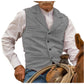 📢📢50%Rabatt!!!🎉✨Herren-Weste im Vintage-Stil mit Revers und Fischgrätmuster aus Tweed