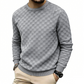 🌟 Der Look, den alle suchen – bei uns 50% günstiger! Herren-Crewneck-Sweatshirt mit Schachbrettmuster