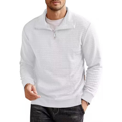 📢📢50%Rabatt!!!🎉✨Langarm-Pullover für Herren mit Viertelreißverschluss