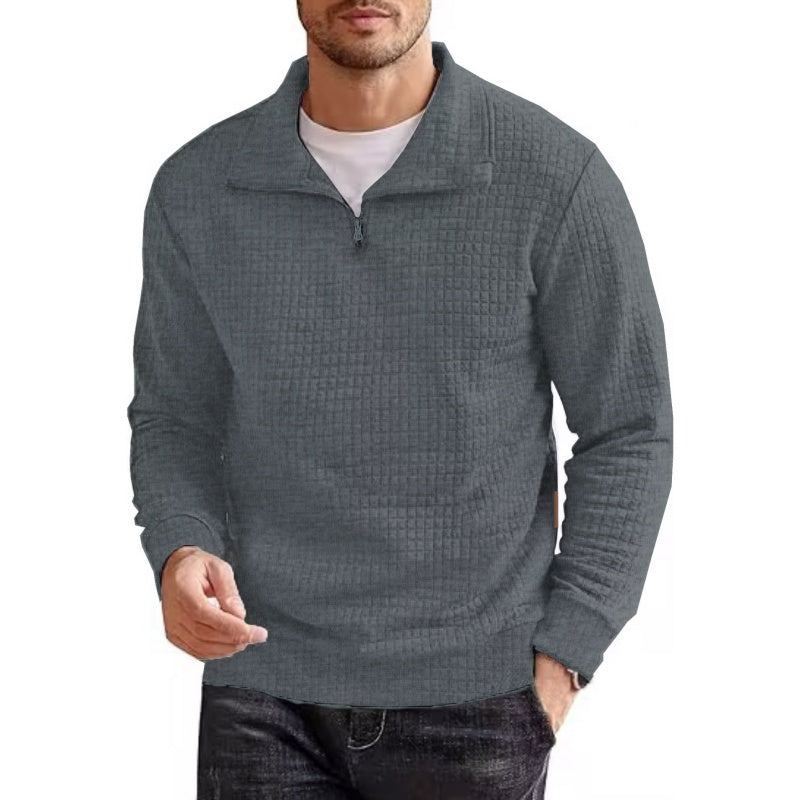 📢📢50%Rabatt!!!🎉✨Langarm-Pullover für Herren mit Viertelreißverschluss