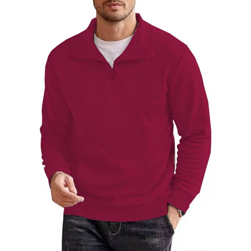 📢📢50%Rabatt!!!🎉✨Langarm-Pullover für Herren mit Viertelreißverschluss