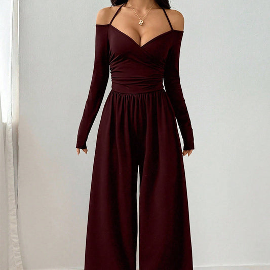 📢📢50%Rabatt!!!💎🌸 Bestseller – Jumpsuit mit Neckholder – perfekt für Partys