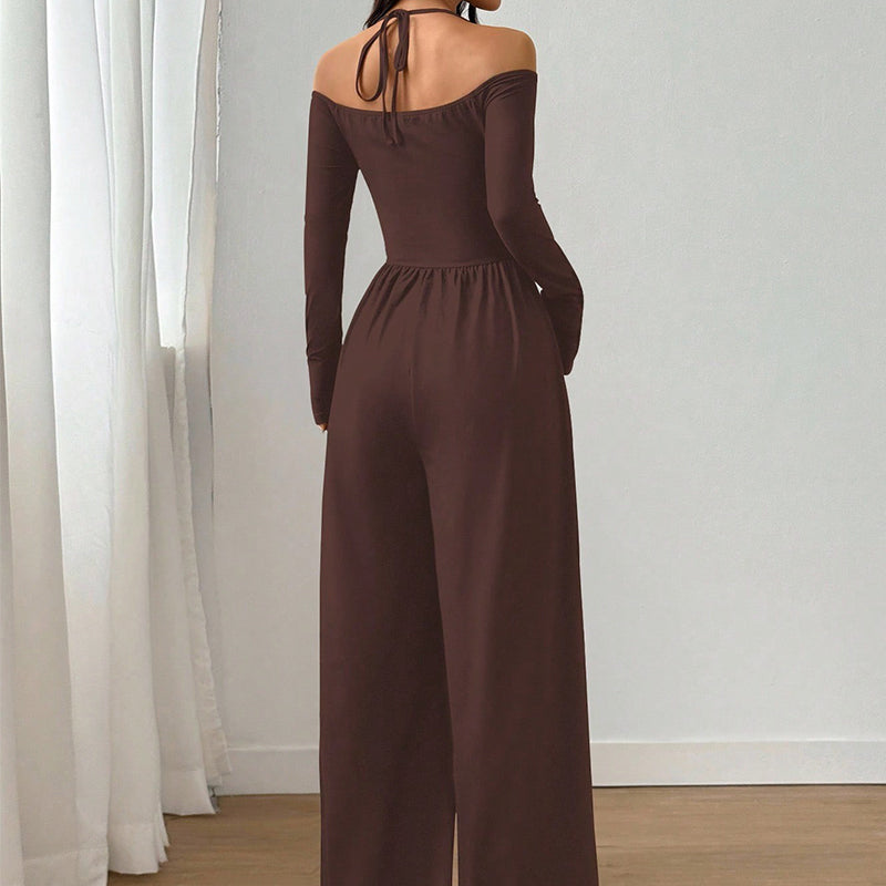 📢📢50%Rabatt!!!💎🌸 Bestseller – Jumpsuit mit Neckholder – perfekt für Partys