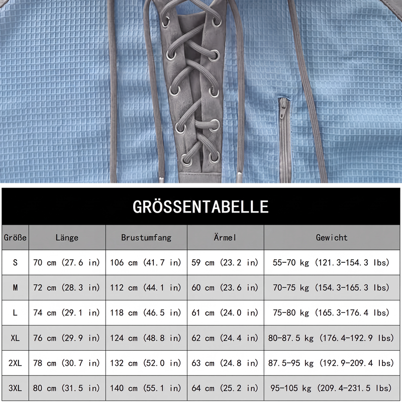📢📢50%Rabatt!!!🎉✨Herren-Strickhoodie im Color-Block-Design, lässiger Stil