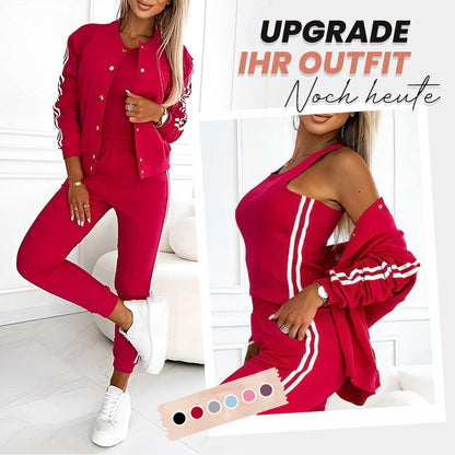 📢📢50%Rabatt!!!🎉✨Lässiges 3-teiliges Set für Damen - Jacke, Tanktop und Hose