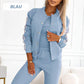 📢📢50%Rabatt!!!🎉✨Lässiges 3-teiliges Set für Damen - Jacke, Tanktop und Hose