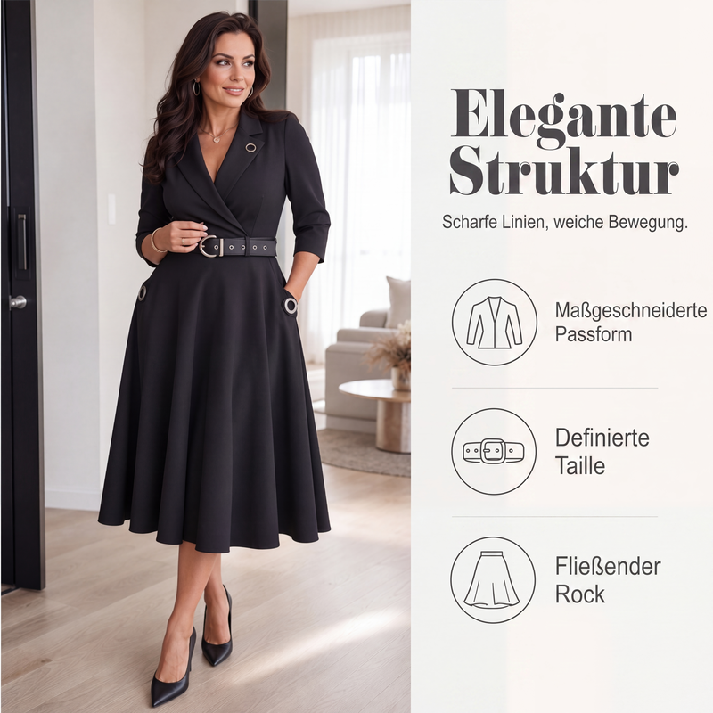 📢📢50%Rabatt!!!🎉✨Taillenbetontes Blazerkleid für Damen