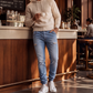 📢📢50%Rabatt!!!🎉✨Slim-Fit Jeans-Jogger für Herren mit elastischem Bund