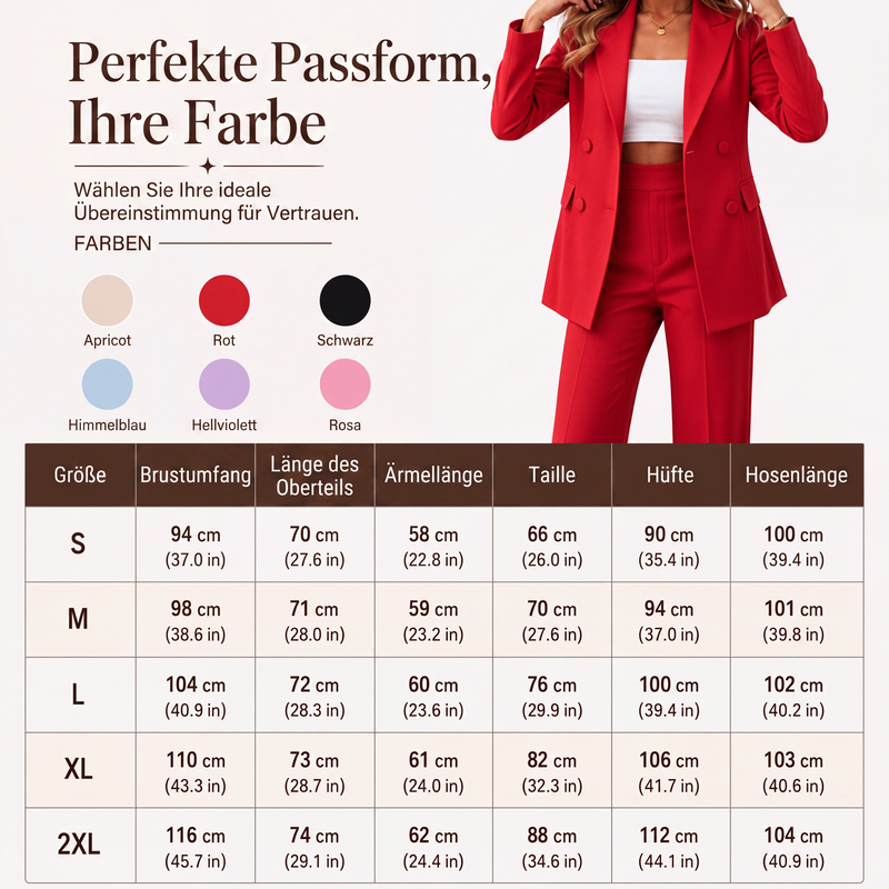 📢📢50%Rabatt!!!🎉✨Elegantes 2-teiliges Set für Damen: Blazer und Hose