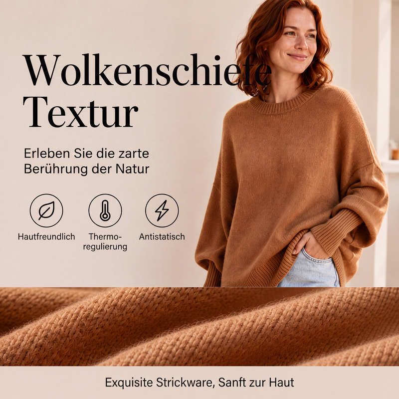 📢📢50%Rabatt!!!🎉✨Pullover mit Rundhalsausschnitt für Damen in Übergröße