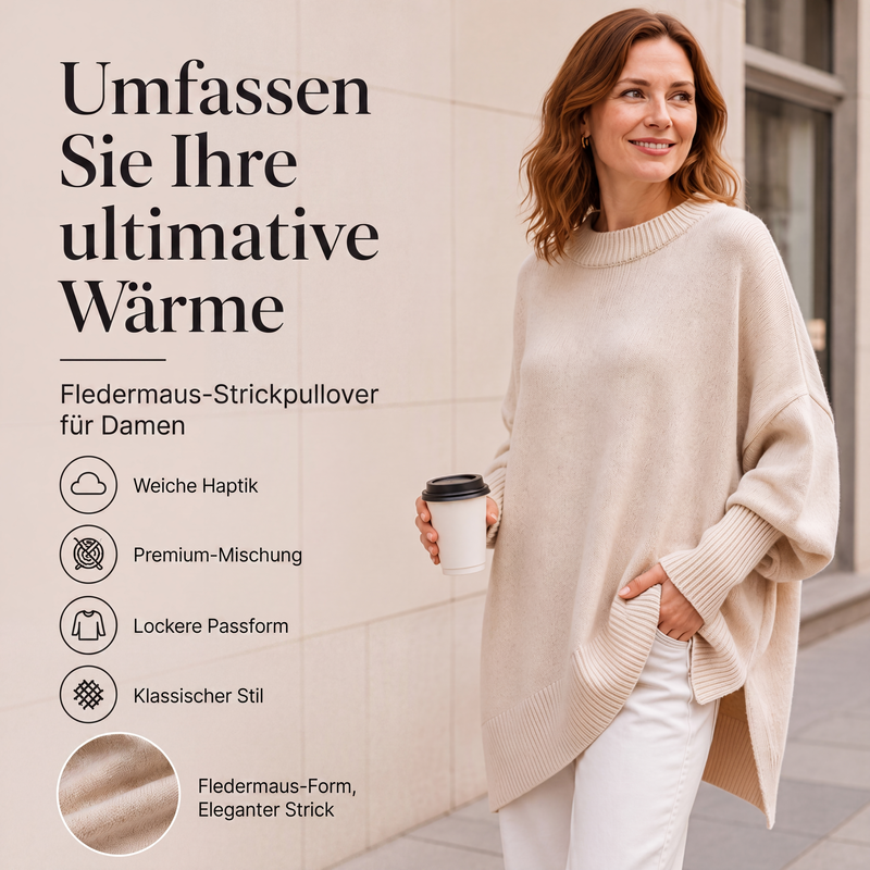 📢📢50%Rabatt!!!🎉✨Pullover mit Rundhalsausschnitt für Damen in Übergröße