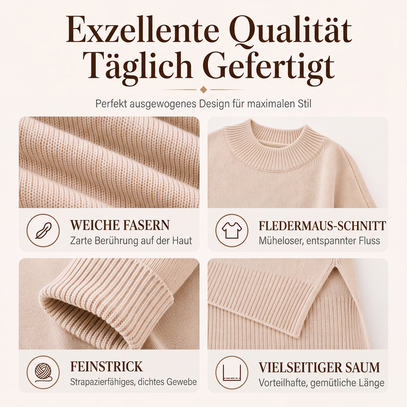 📢📢50%Rabatt!!!🎉✨Pullover mit Rundhalsausschnitt für Damen in Übergröße