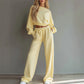 📢📢50%Rabatt!!!🎉✨2-teiliges Set: Sweatshirt und Hose für Damen