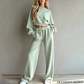 📢📢50%Rabatt!!!🎉✨2-teiliges Set: Sweatshirt und Hose für Damen