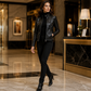🧥 50 % RABATT | Markanter Moto-Look für jeden Tag – Damen Kunstlederjacke mit Reißverschluss