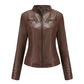🧥 50 % RABATT | Markanter Moto-Look für jeden Tag – Damen Kunstlederjacke mit Reißverschluss
