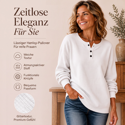 📢📢50%Rabatt!!!🎉✨Lässiges Damen-Sweatshirt aus Waffelstrick