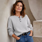 📢📢50%Rabatt!!!🎉✨Lässiges Damen-Sweatshirt aus Waffelstrick