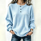 📢📢50%Rabatt!!!🎉✨Lässiges Damen-Sweatshirt aus Waffelstrick