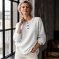 📢📢50%Rabatt!!!🎉✨Lässiges Damen-Sweatshirt aus Waffelstrick