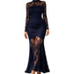 👗 50 % RABATT | Schluss mit langweiligen Abendlooks – Elegantes Damen Maxi-Kleid mit floralen Spitzendetails