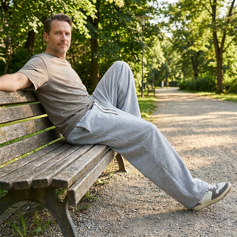📢📢50%Rabatt!!!🎉✨Herren-Freizeithose mit Kordelzug in lockerer Passform