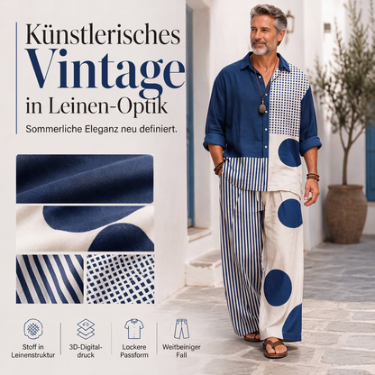 📢🎉50%Rabatt!!!🛍️✨Herren Retro-Locker-Sitz Zweiteiler-Set