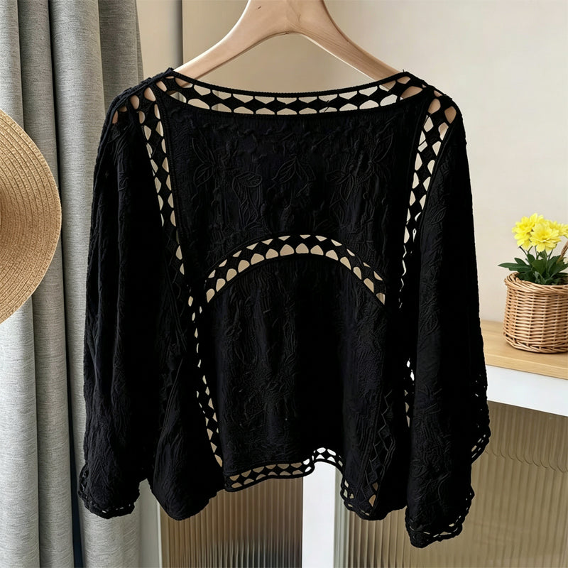 📢📢50%Rabatt!!!🎉✨Locker sitzende Cardigan aus Hohlspitze für Damen
