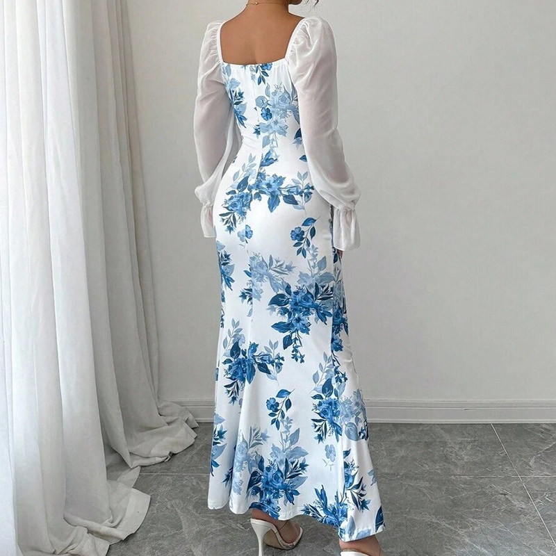 📢📢50%Rabatt!!!🎉✨Elegantes geblümtes ausgestelltes Kleid für Damen