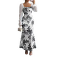 📢📢50%Rabatt!!!🎉✨Elegantes geblümtes ausgestelltes Kleid für Damen
