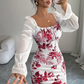 📢📢50%Rabatt!!!🎉✨Elegantes geblümtes ausgestelltes Kleid für Damen
