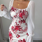 📢📢50%Rabatt!!!🎉✨Elegantes geblümtes ausgestelltes Kleid für Damen