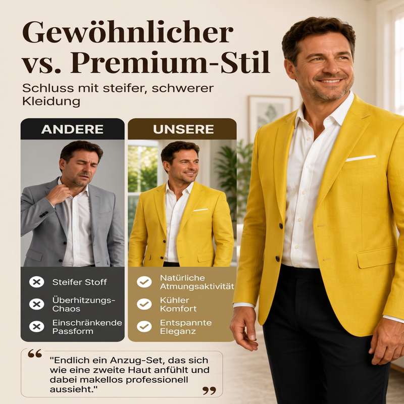 📢📢50%Rabatt!!!🎉✨Klassischer taillierter Zweiknopf-Blazer für Herren