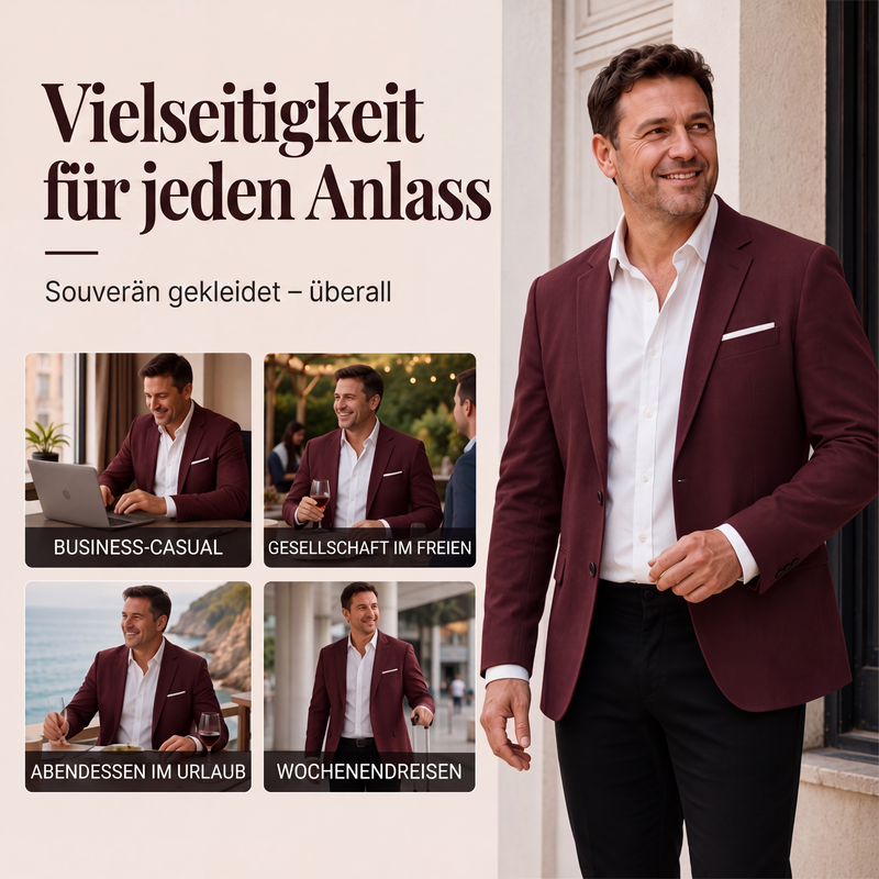📢📢50%Rabatt!!!🎉✨Klassischer taillierter Zweiknopf-Blazer für Herren