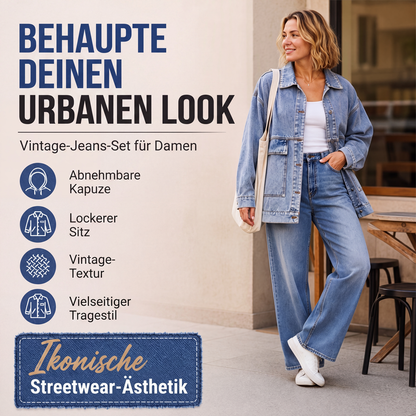 📢📢50%Rabatt!!!🎉✨Klassische übergroße Jeansjacke für Damen