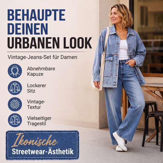 📢📢50%Rabatt!!!🎉✨Klassische übergroße Jeansjacke für Damen