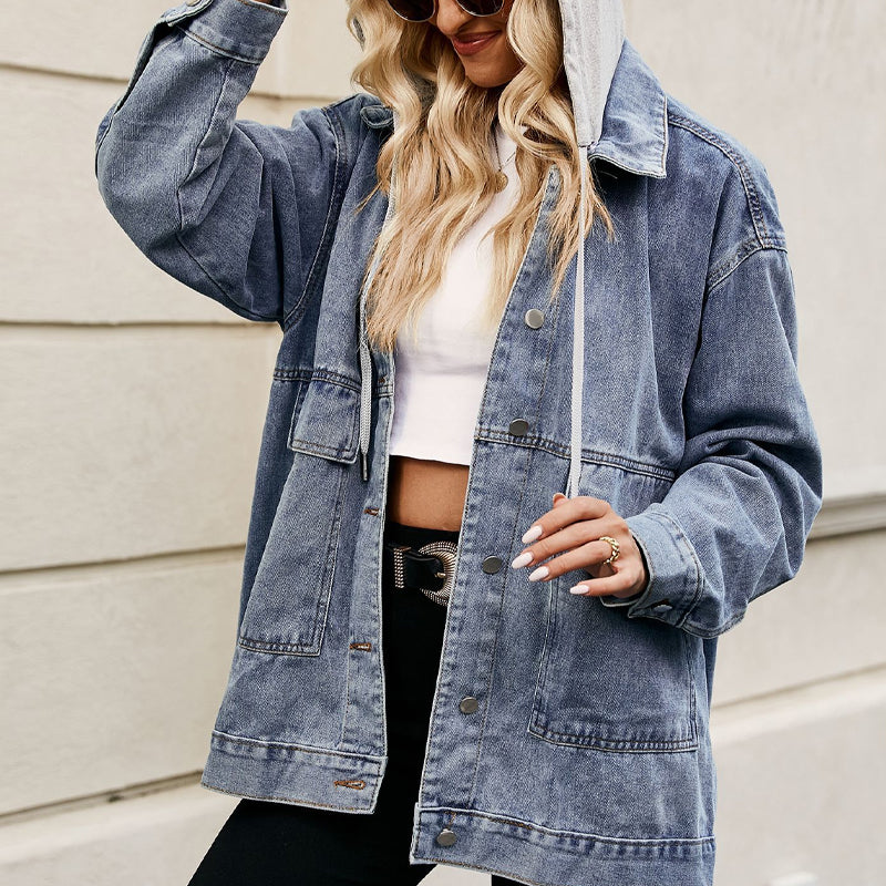 📢📢50%Rabatt!!!🎉✨Klassische übergroße Jeansjacke für Damen