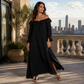📢📢50%Rabatt!!!🎉✨Lässiges Off-Shoulder-Maxikleid für Damen