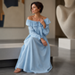 📢📢50%Rabatt!!!🎉✨Lässiges Off-Shoulder-Maxikleid für Damen