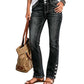 👖 50 % RABATT | Flexible Passform & moderner Slim-Look – Damen Stretch-Jeans mit Knopfdetails