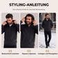📢📢50%Rabatt!!!🎉✨Herren-Kapuzenpullover aus plüschigem, diamantförmigem Zopfmuster mit strukturierter Oberfläche