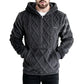 📢📢50%Rabatt!!!🎉✨Herren-Kapuzenpullover aus plüschigem, diamantförmigem Zopfmuster mit strukturierter Oberfläche