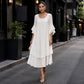 📢📢50%Rabatt!!!🎉✨Damen Sommer Kleid mit lockeren Rüschenärmeln