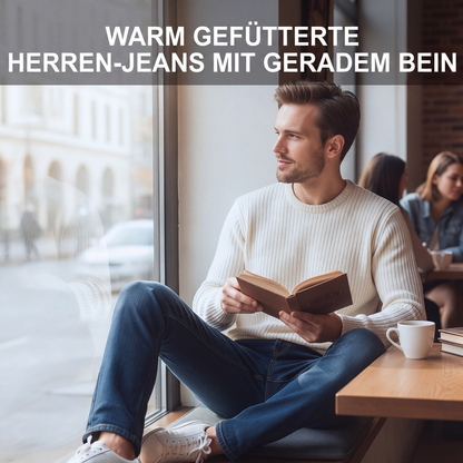 👖 50 % RABATT | Wärmendes Futter & bequemer gerader Schnitt – Herren Winter-Jeans