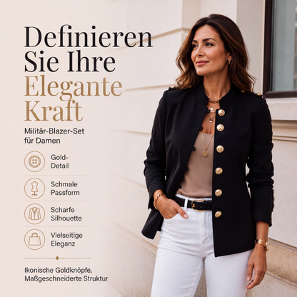 📢📢50%Rabatt!!!💎✨ Bestseller – Goldknopf-Blazer – tailliert und elegant