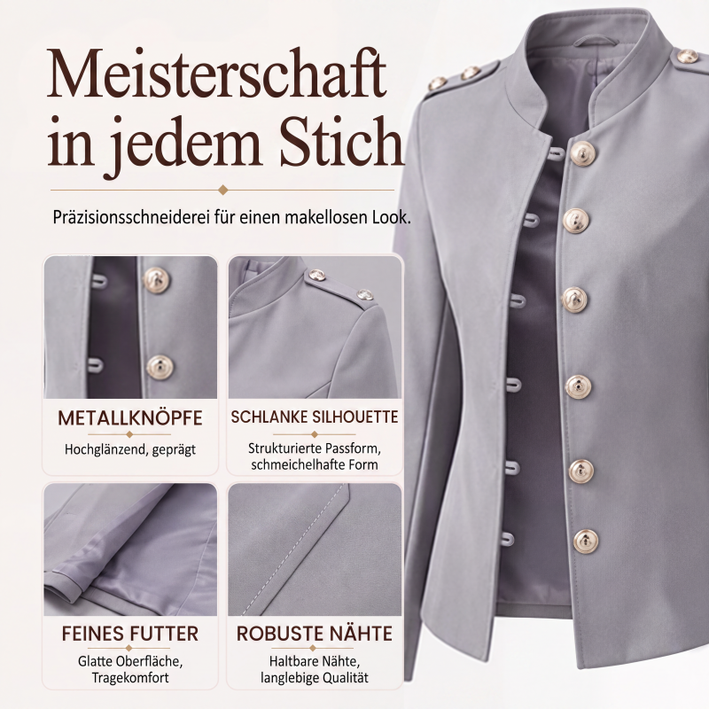 📢📢50%Rabatt!!!💎✨ Bestseller – Goldknopf-Blazer – tailliert und elegant