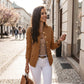 📢📢50%Rabatt!!!💎✨ Bestseller – Goldknopf-Blazer – tailliert und elegant
