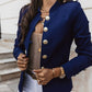 📢📢50%Rabatt!!!💎✨ Bestseller – Goldknopf-Blazer – tailliert und elegant
