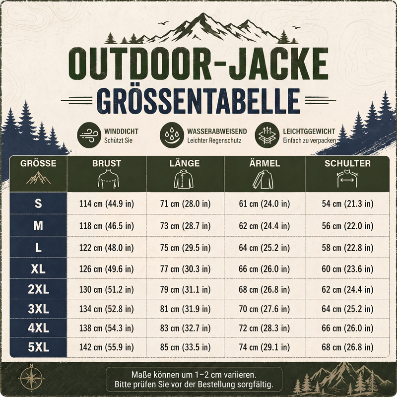 📢🎉50%Rabatt!!!🛍️✨Qualität überzeugt! Wasserdichte und warme Outdoorjacke für Herren